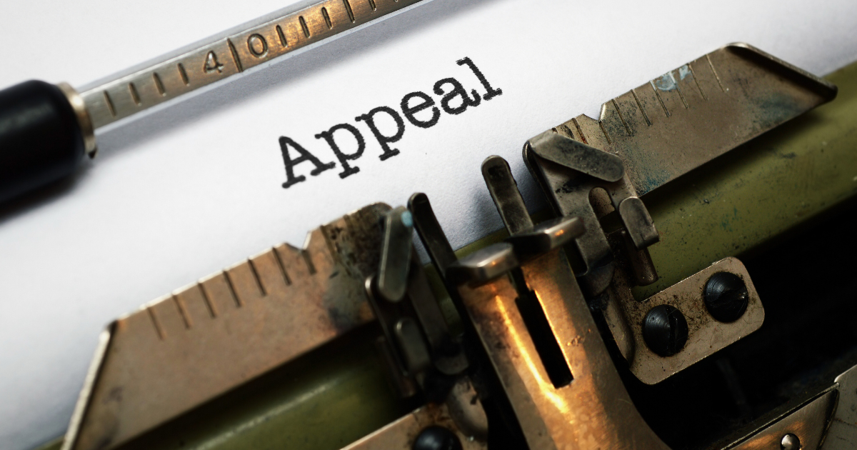 Filing an appeal 