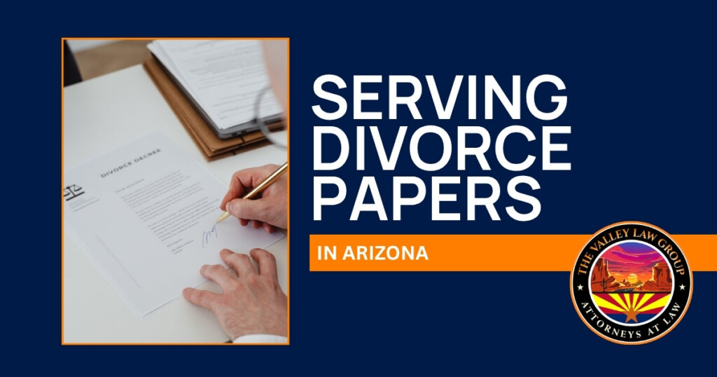 Notificación de los documentos de divorcio