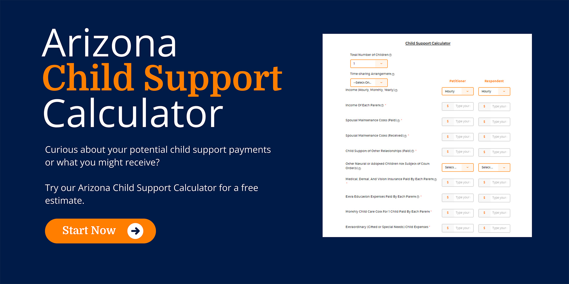 Free Arizona Child Support Calculator