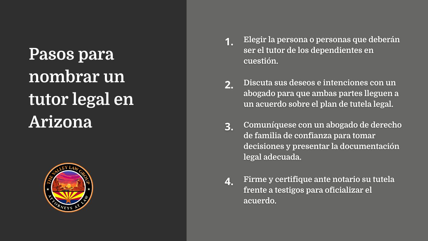 Pasos para un tutor legal en Arizona