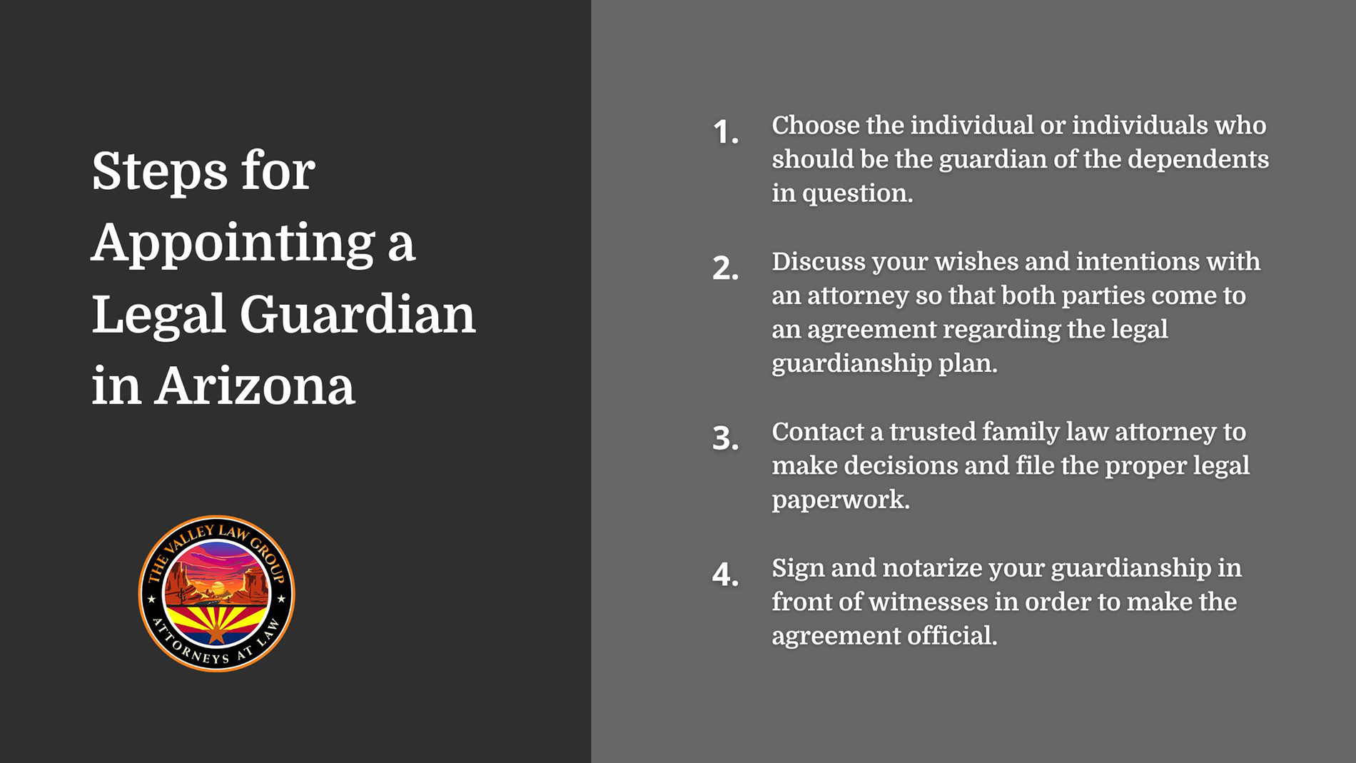 Steps for a Legal Guardian in Arizona