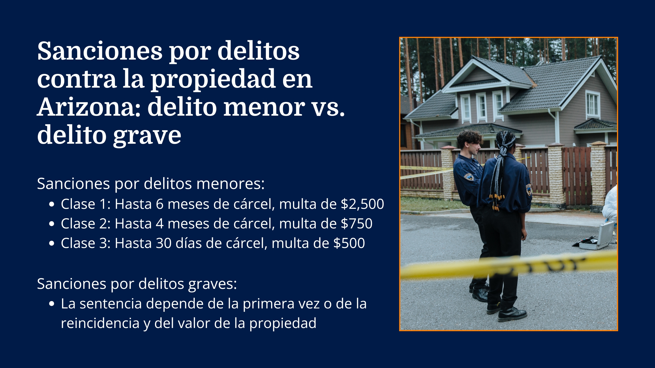 Penalidades de Delitos contra la Propiedad en Arizona: Delito Menor vs. Delito Mayor