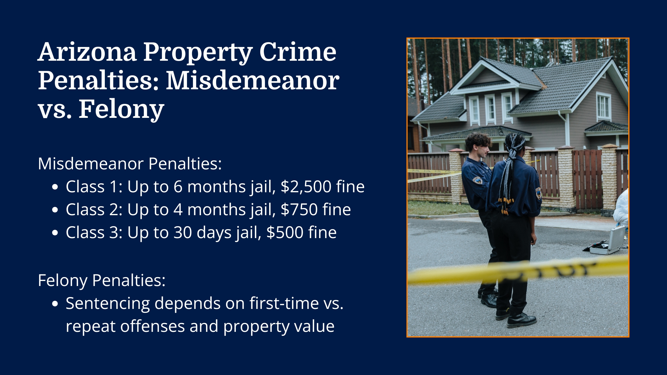 Arizona Property Crime Penalties: Misdemeanor vs. Felony