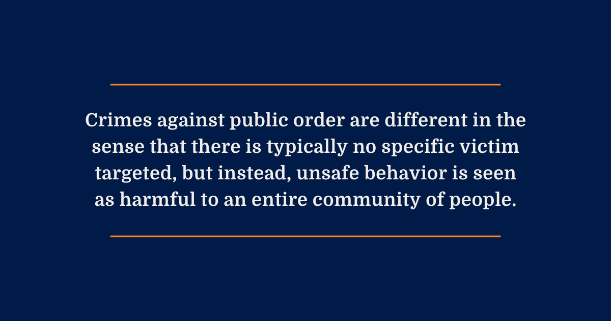 Crimes against public order