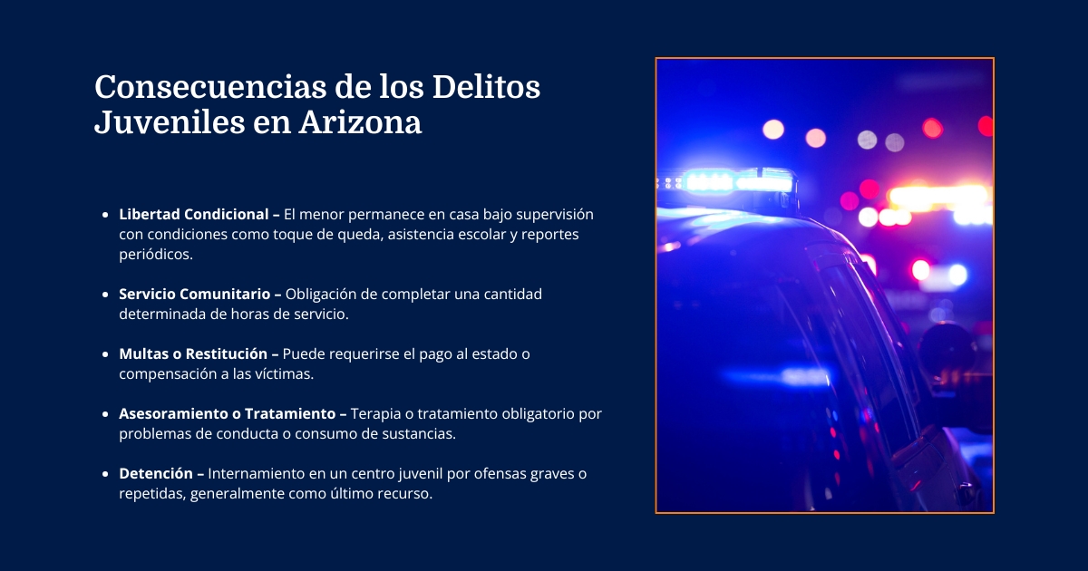 Consecuencias de los delitos juveniles