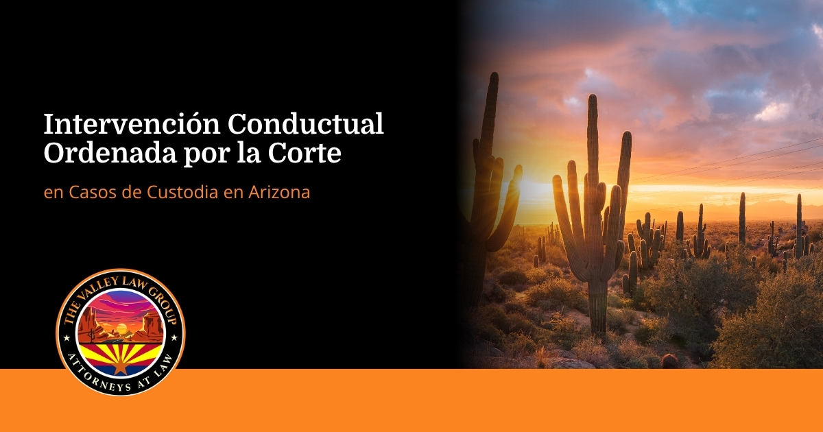 Intervención conductual ordenada por un tribunal (COBI) Arizona