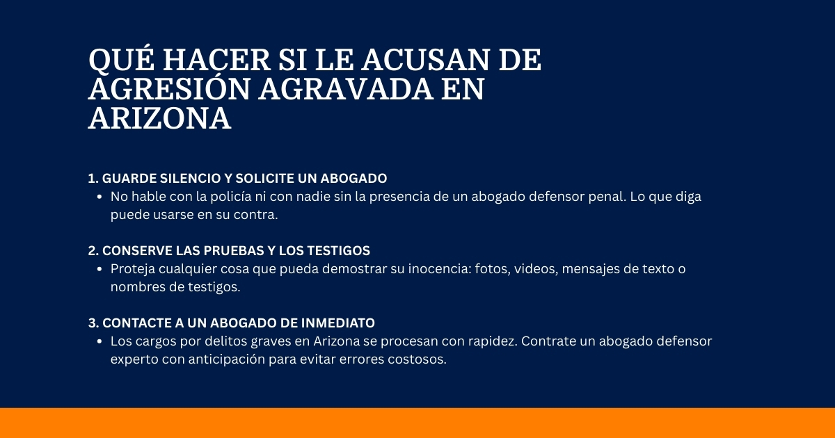 Acusado de agresión con agravantes en Arizona