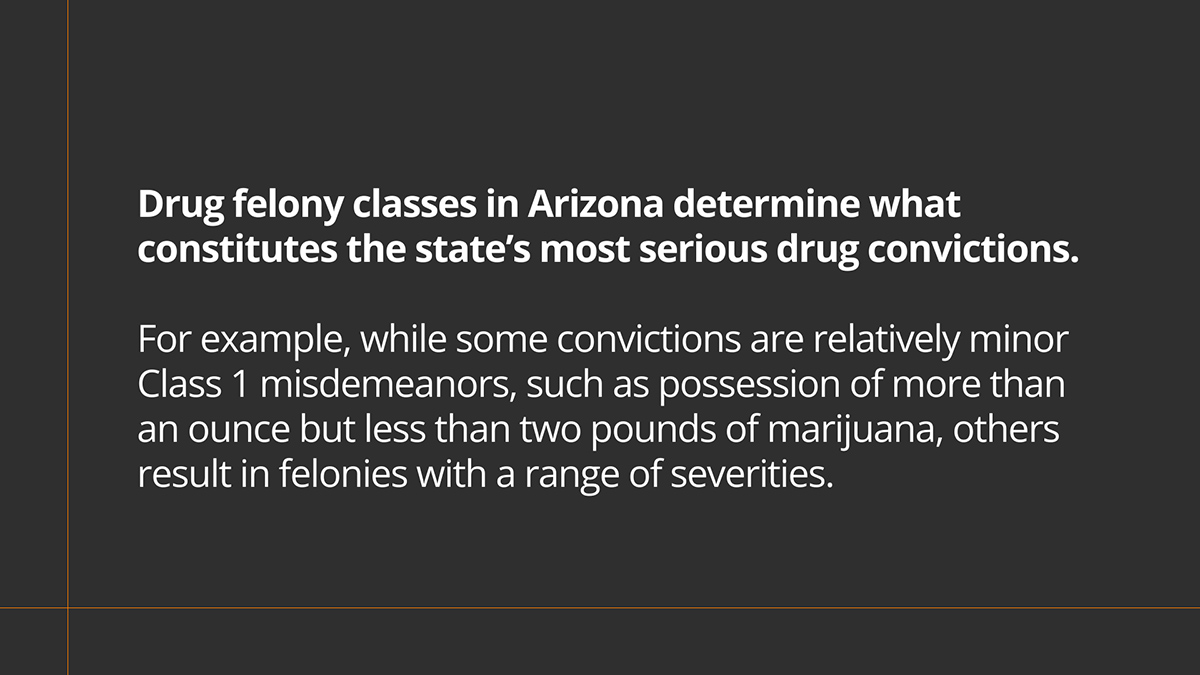 Drug Felony Classes and Crime Sentencing