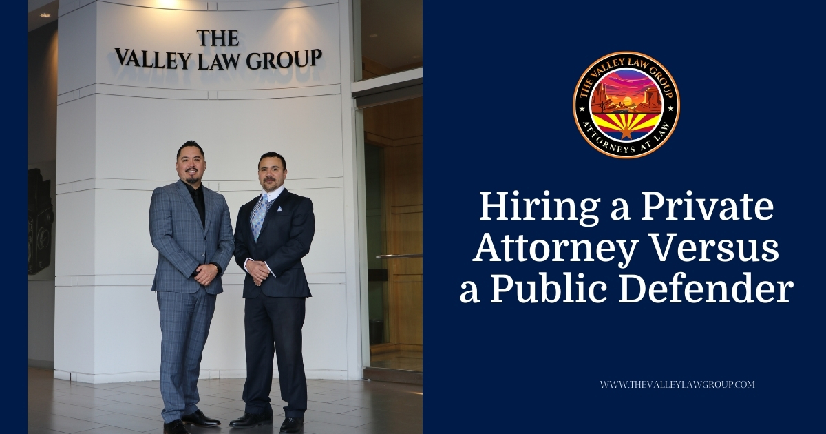 Hiring a Private Attorney Versus a Public Defender