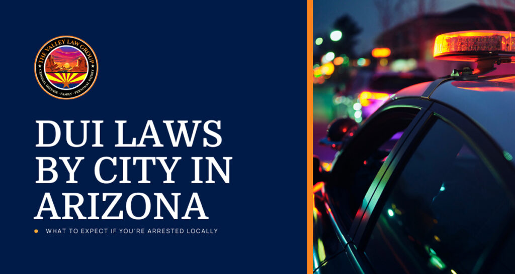 Leyes de DUI por ciudad en Arizona