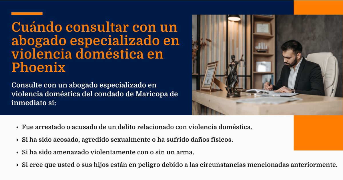 Cuándo llamar a un abogado de violencia doméstica Phx