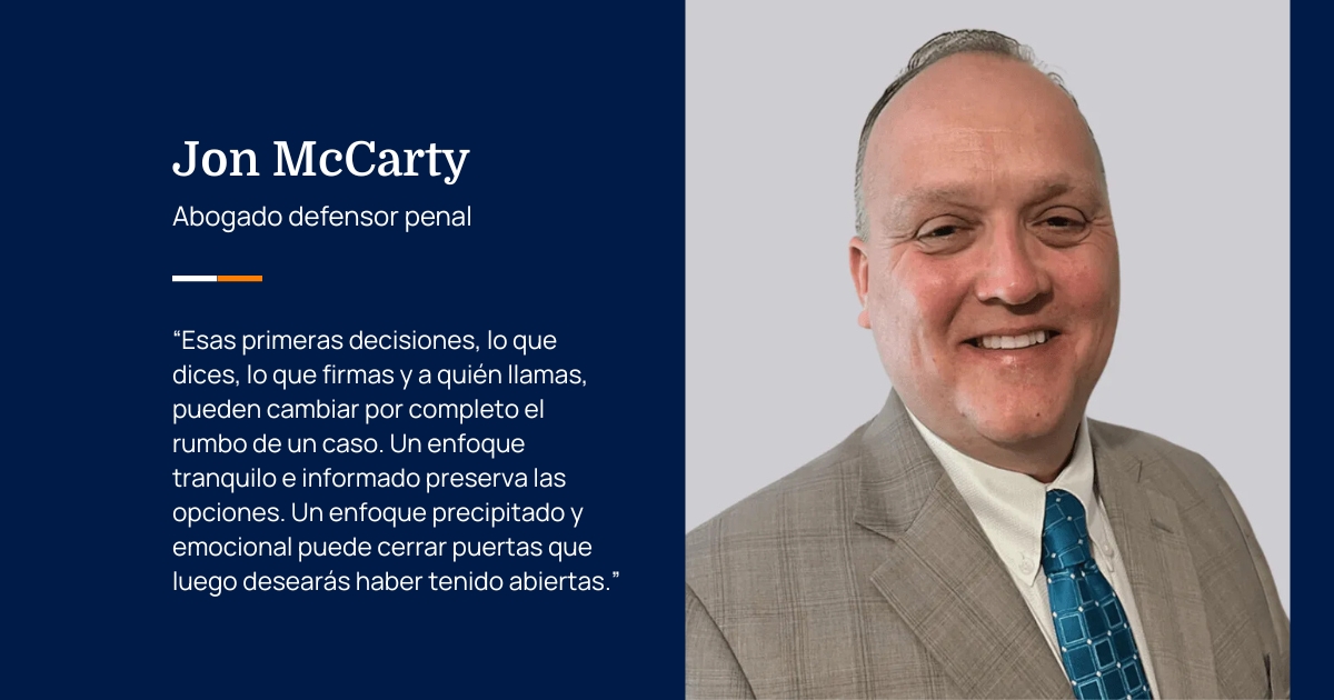 Jon McCarty, abogado penalista 