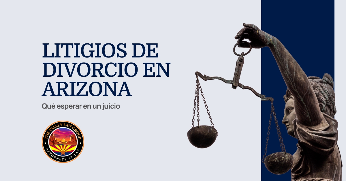 Litigios por divorcio en Arizona