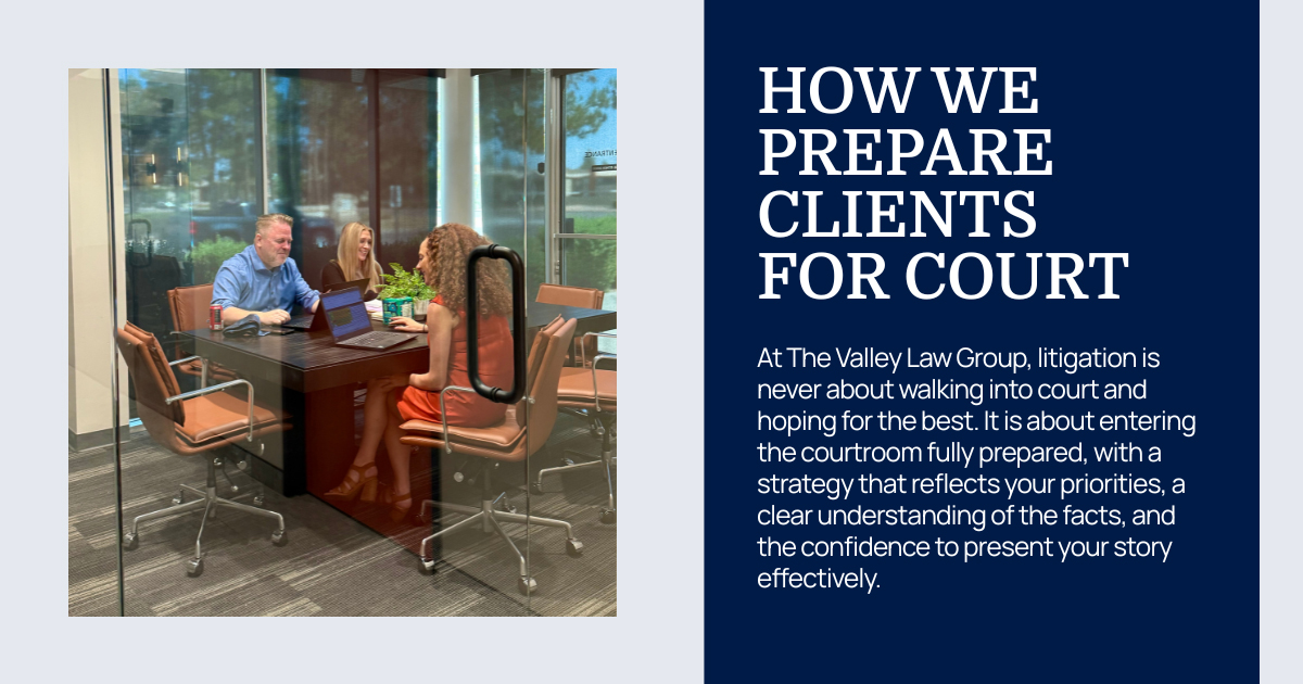 How We Prepare Clients for Court