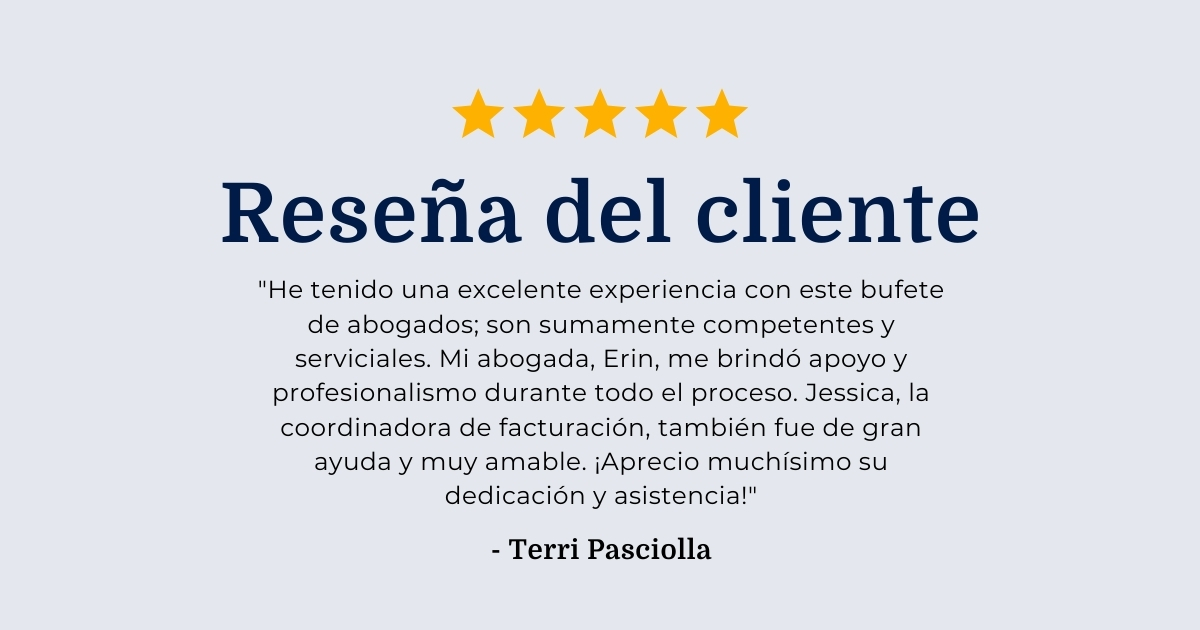 Opinión de un cliente sobre Valley Law Group