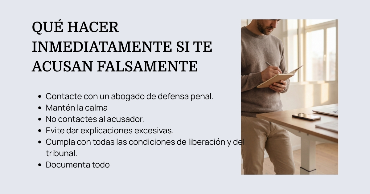 Qué hacer inmediatamente si te acusan injustamente de violencia doméstica