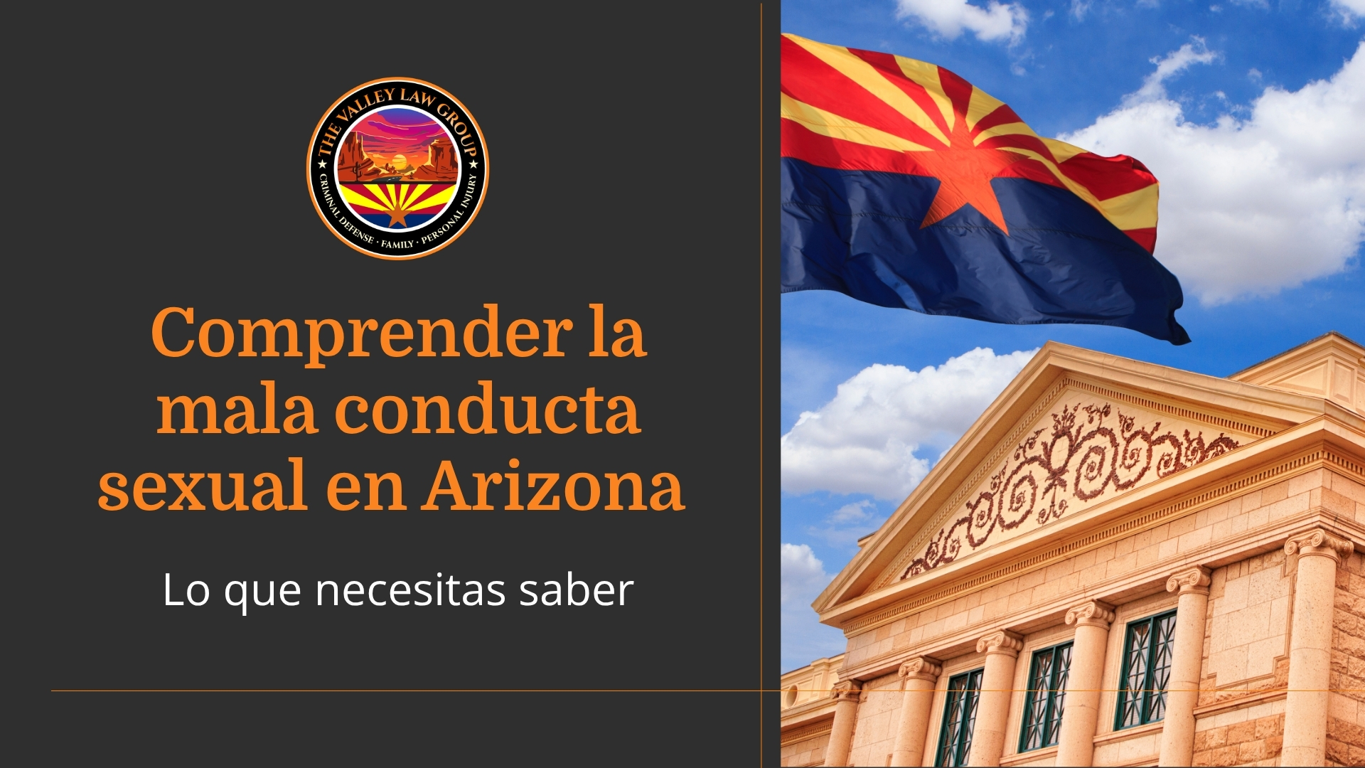 ¿Qué se considera conducta sexual inapropiada en Arizona?