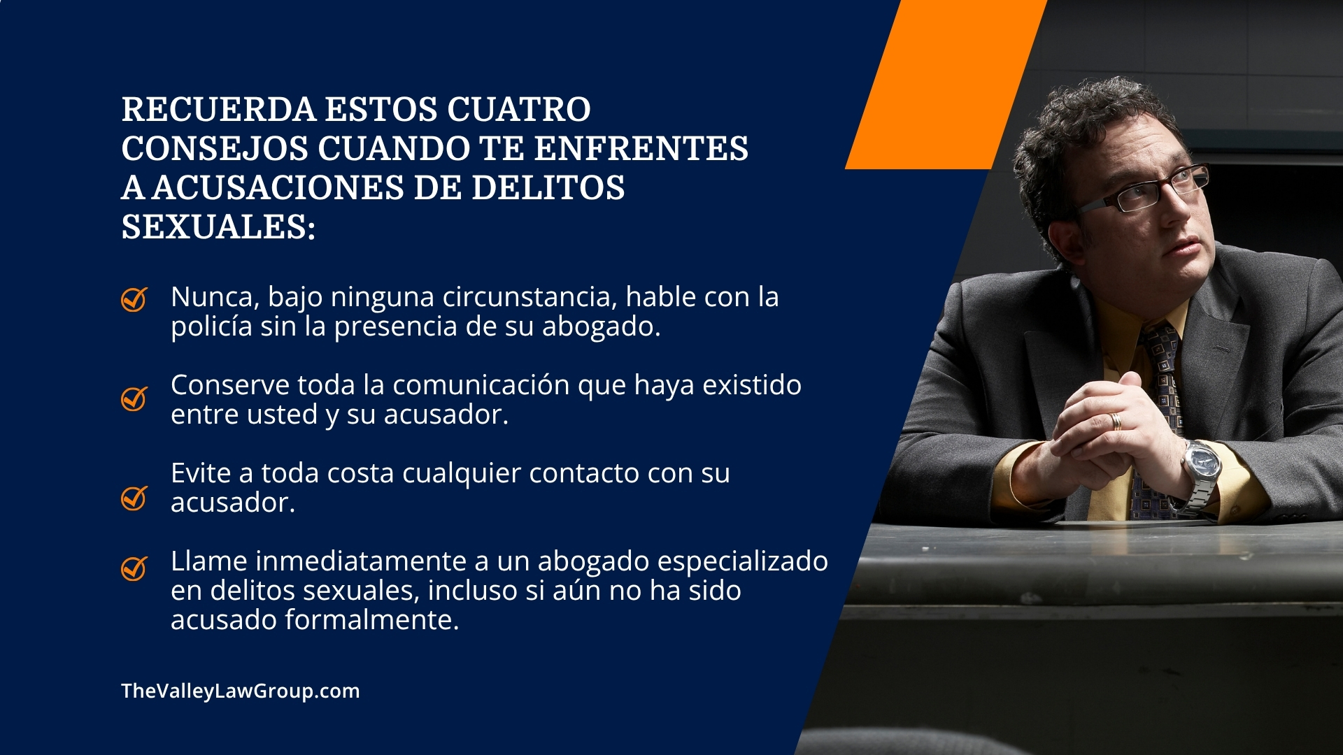 Consejos para afrontar acusaciones de delitos sexuales
