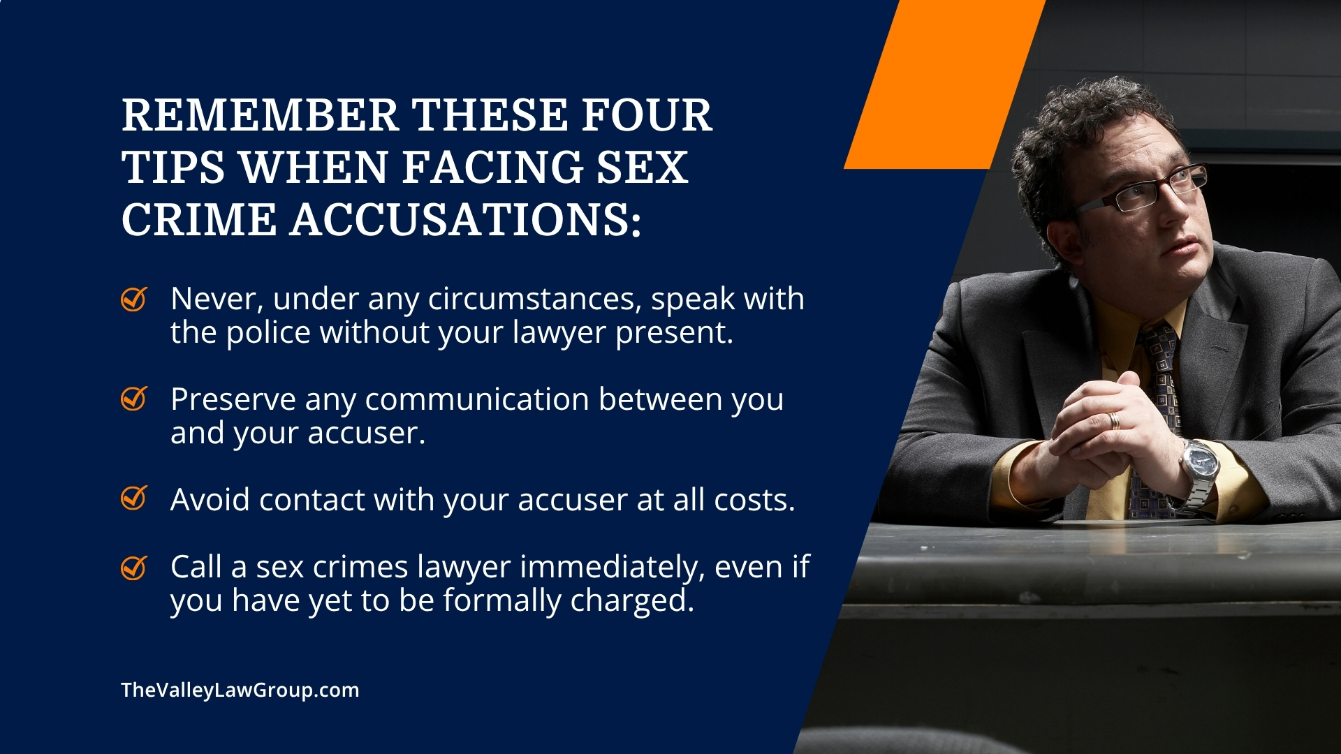 tips facing sex crime accusations