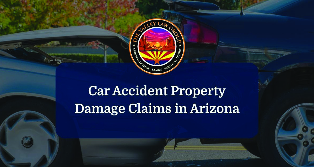 Arizona car accident property damage claim after a vehicle collision.