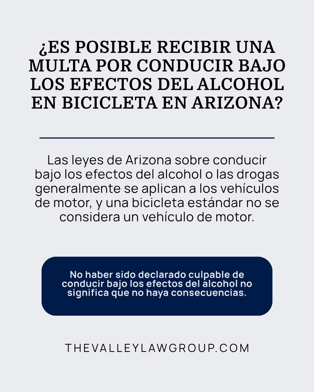 Leyes de Arizona sobre la conducción de bicicleta bajo los efectos del alcohol y consecuencias legales por circular en bicicleta en estado de embriaguez.