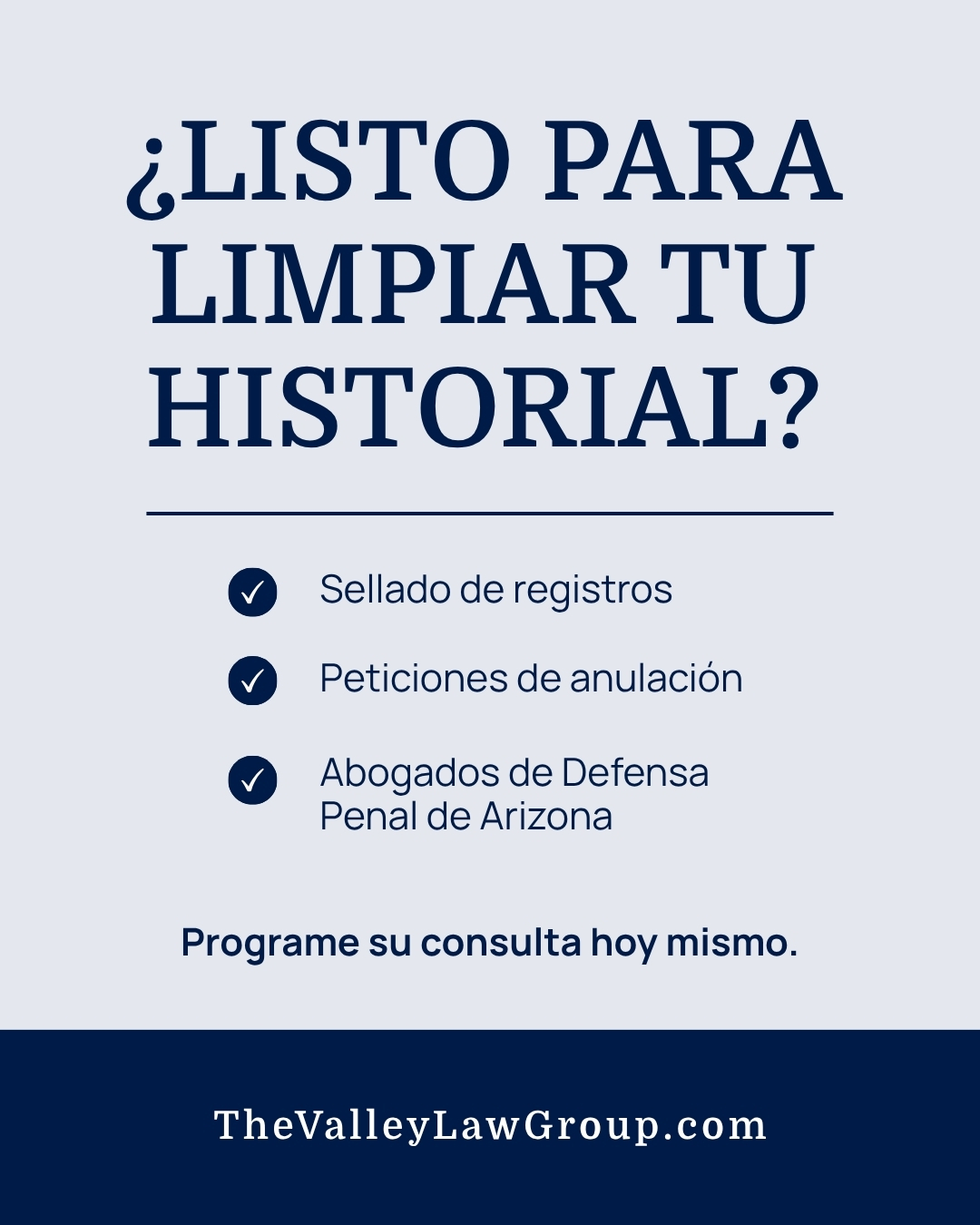 Programe su consulta hoy mismo