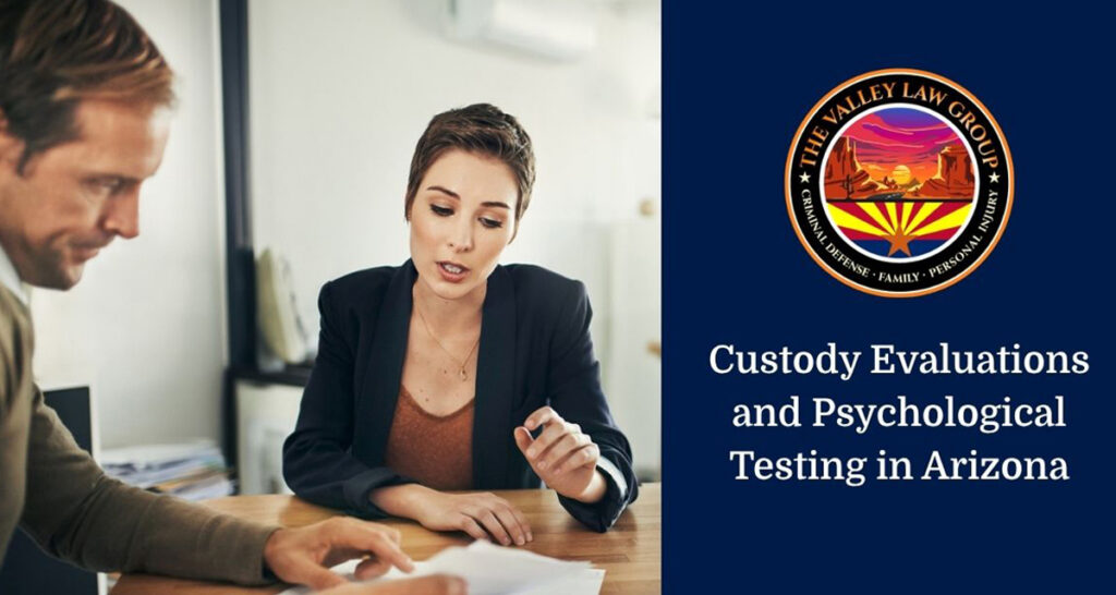 Parent meeting with an Arizona child custody attorney before a custody evaluation