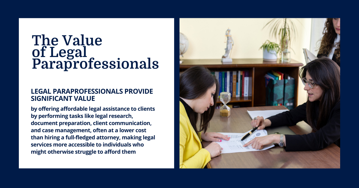 The Value of Legal Praraprofessionals