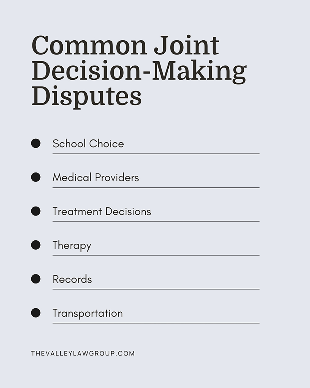 Joint custody school and medical decision disputes in Arizona family court